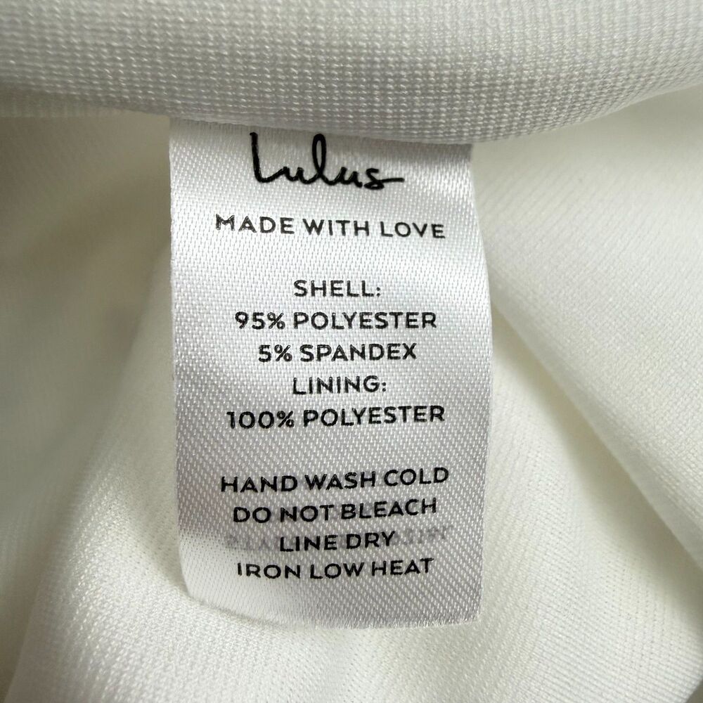 Lulus Womens Exceptional Romance Off Shoulder Mermaid Maxi Dress XL White NWT B3 - Picture 6 of 6